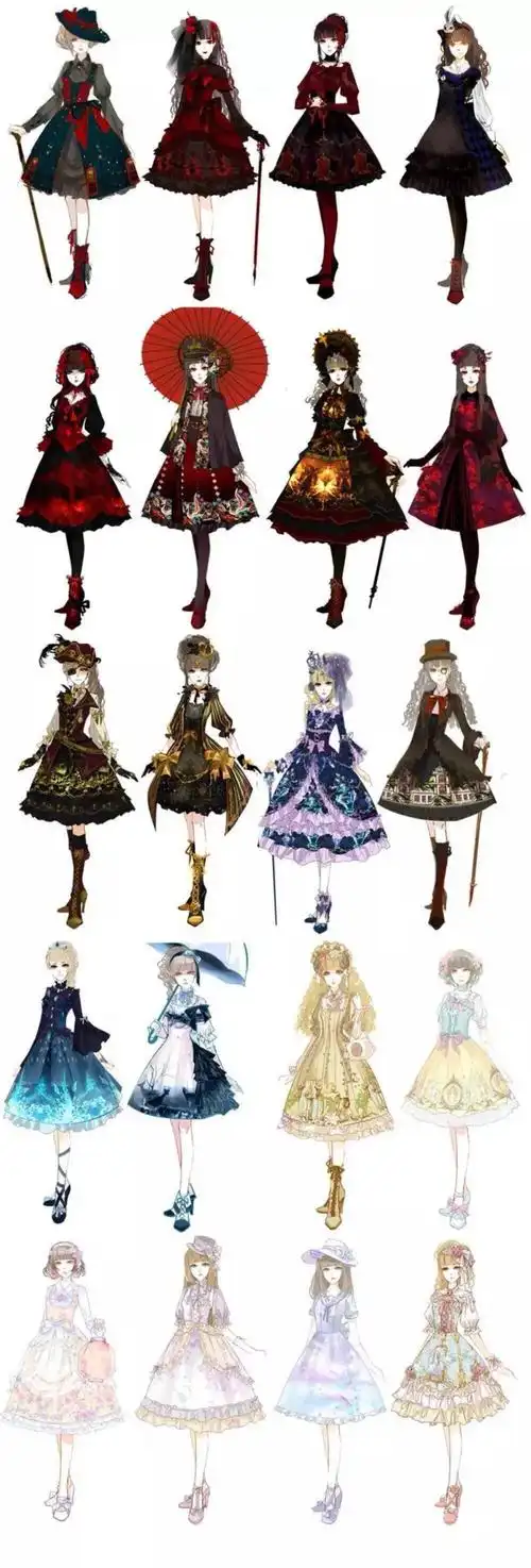 动漫人物全身像图片服装造型