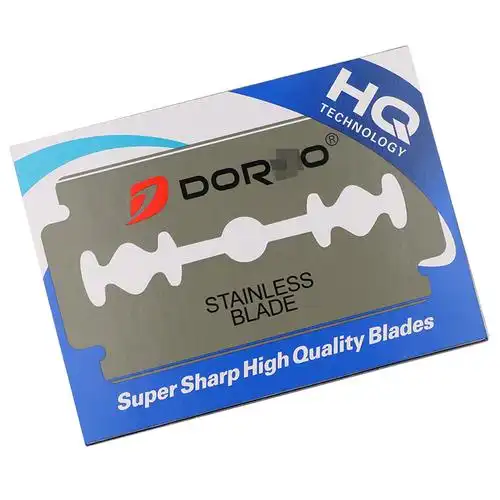 钢夫老式剃刀刀片刮胡须刀片不锈钢双面刀片老式剃须刀刮脸刀刀片