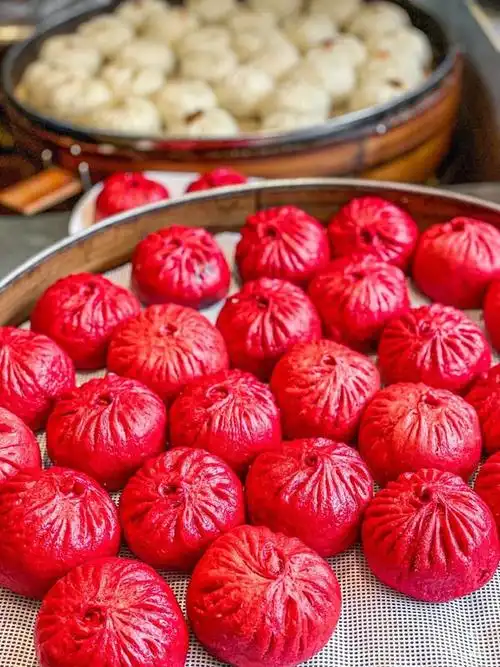 红色包子教程成都李与白红包子配色方法