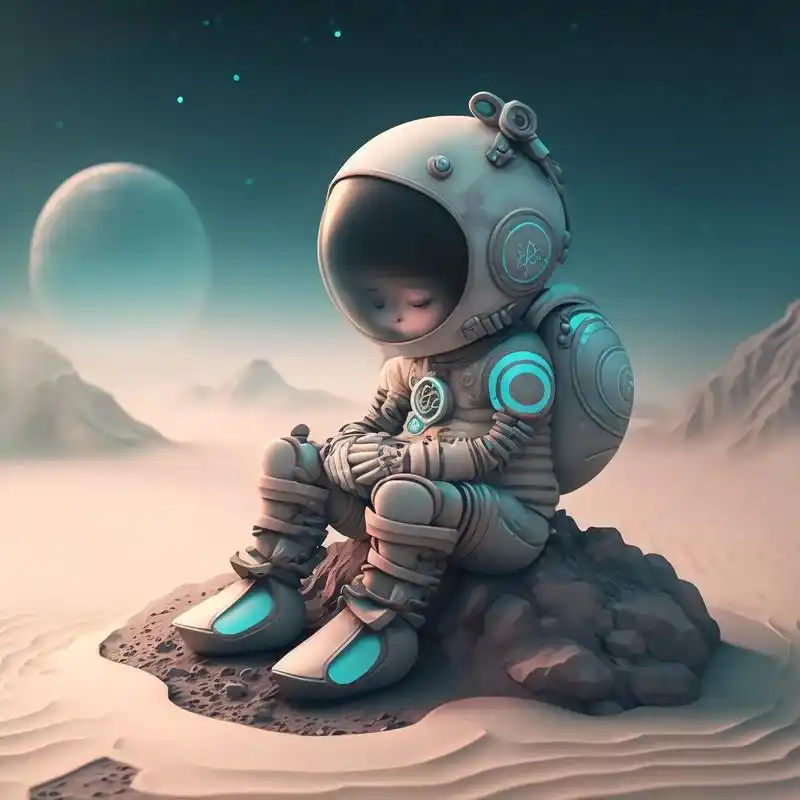 即使生活在泥潭里,也依然要抬头仰望星空#宇航员头像 #ai绘 - 抖音