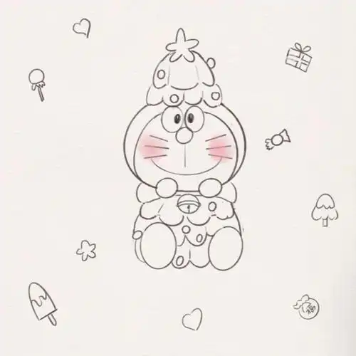 简笔画  #可爱简笔画  #儿童简笔画  #画个简笔画  #叮当猫  #机器