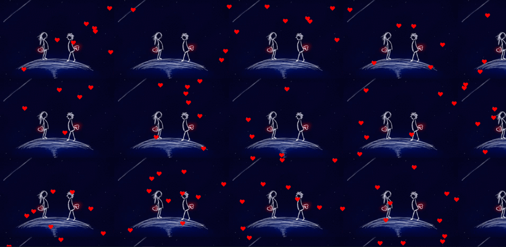 爱心飘落效果实现