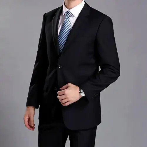 男士职业伴郎服新郎结婚礼服夏新款修身商务正装西服套装休闲西装