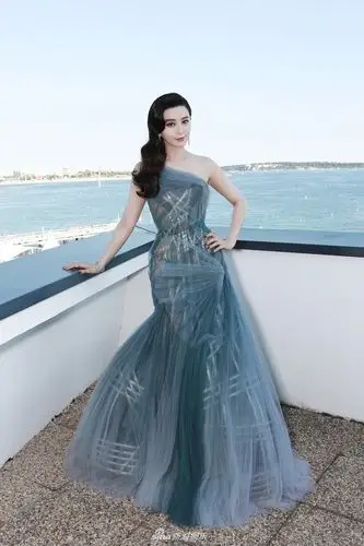 组图:范冰冰薄纱裙装亮相戛纳红毯仙气十足