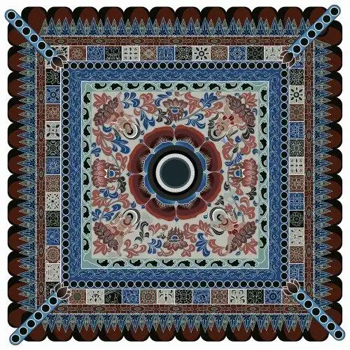 敦煌莫高窟314窟壁画 莲花童子藻井