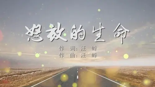 怒放的生命 汪峰mv字幕配乐伴奏舞台演出led背景大屏幕视频素材tv