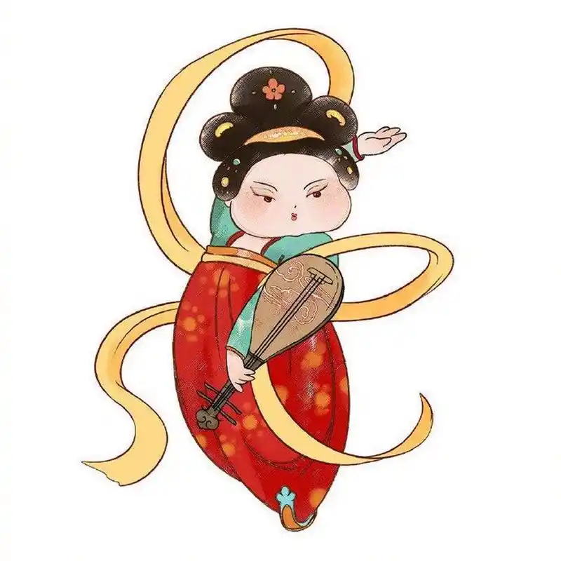 可可爱爱 唐朝仕女图素材,刷到就被可爱到63 6165