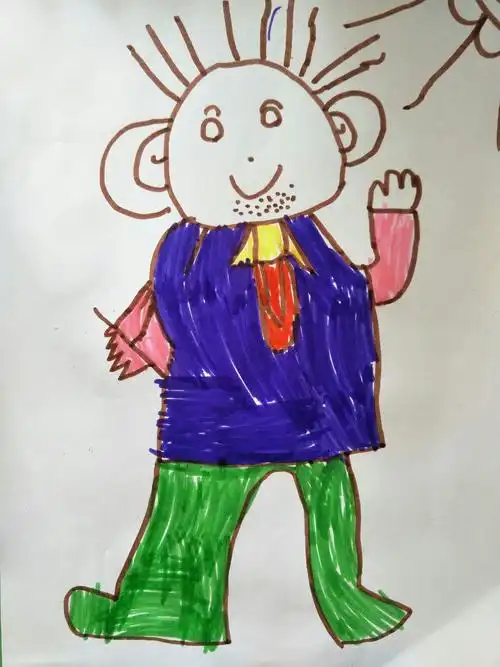 名门世家幼儿园中班小朋友祝福天下所有的爸爸们节日快乐,越来越帅!