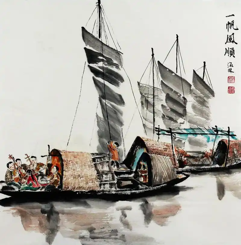 杨海林山水画作充满艺术审美