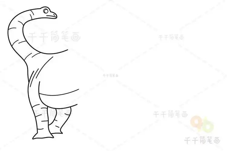 恐龙阿贡简笔画步骤 简笔画图片大全-蒲城教育文学网