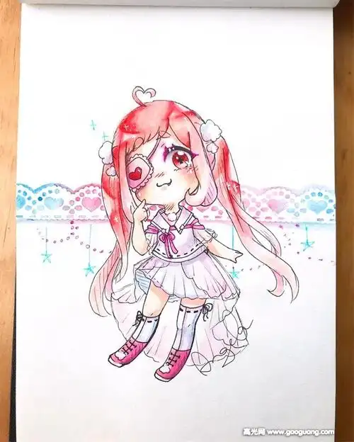 40张马克笔q版人物萌图,超可爱的q版动漫人物 - 元艺考