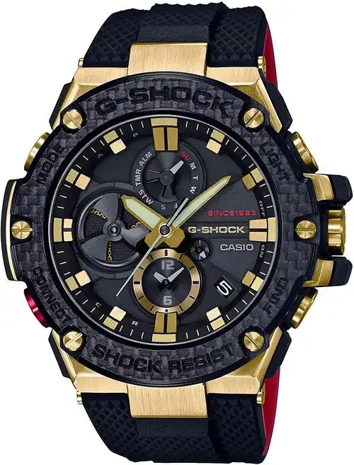 casio 卡西欧 g-shock gst-b100tfb-1ajr g-steel gold tornado35周年