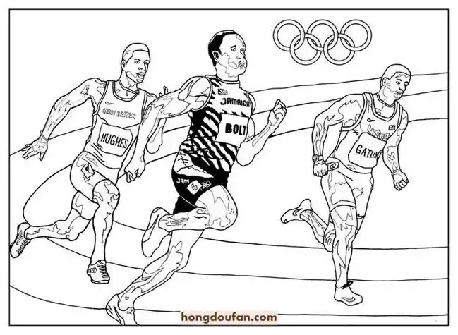 奥林匹克体育场简笔画