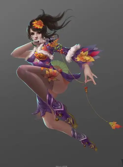 刺客女-角色原画-cg作品网 - cgjoy