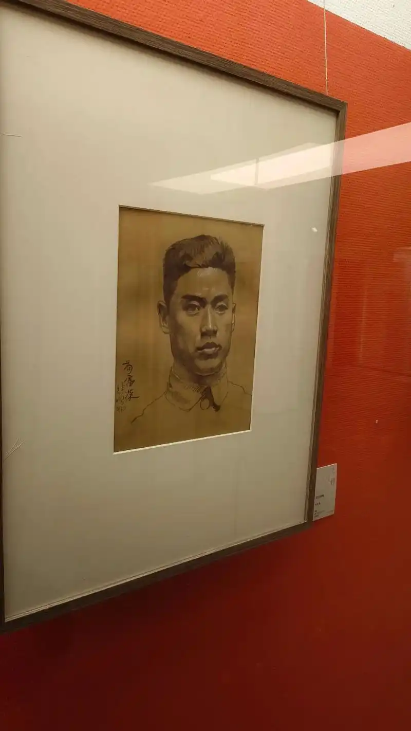 素朴——中国美术馆藏大师素描展.苟富荣像 作者:徐悲鸿 年代 - 抖音