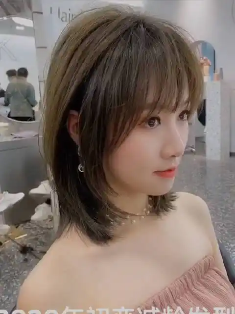 初恋发型女生短发減龄发型法式刘海锁骨发昆明剪发昆明烫发昆明染发