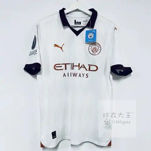 puma彪马正品2324曼城客场球衣印字号球迷版世俱杯盾770449