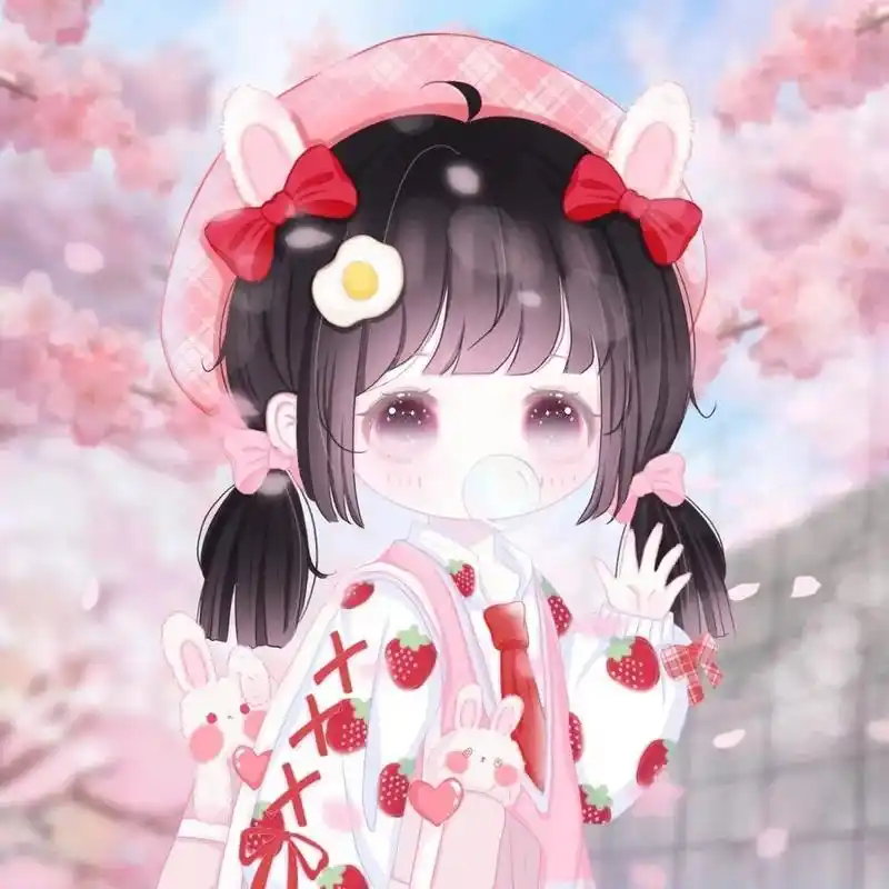 可爱仙气动漫闺蜜头像 真的是很多事情 你偏偏已经不在意了 它才给你