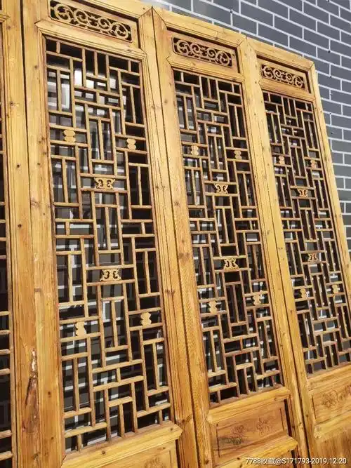 民国时期,榆木老隔扇