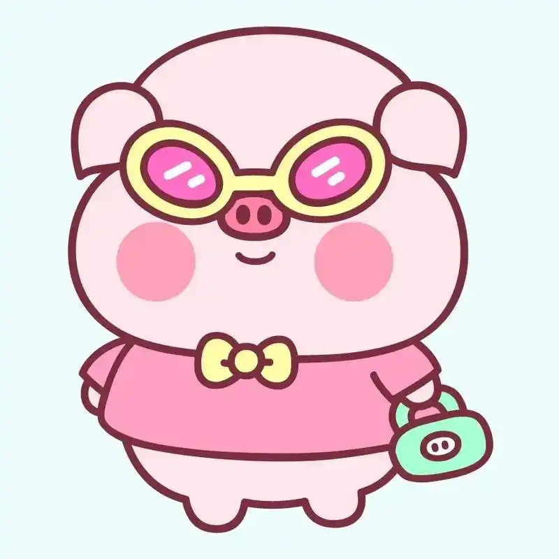 这也太可爱了吧 可爱猪猪#可爱卡通头像 #敲可爱 #总之就 - 抖音
