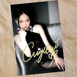 张韶涵 亲笔签名照片6寸签名照 张韶涵签名海报 周边摆件 买