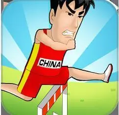 卡通刘翔简笔画