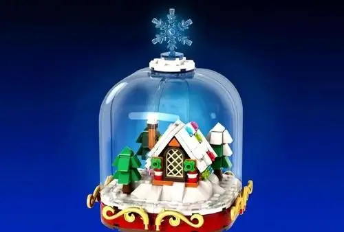 乐高ideas作品冬季雪景水晶球获得10000票支持