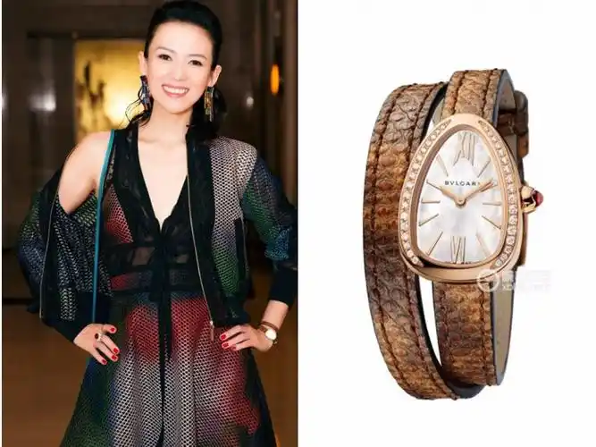 章子怡戴宝格丽serpenti腕表秦海璐戴蒂芙尼cocktail系列张靓颖戴