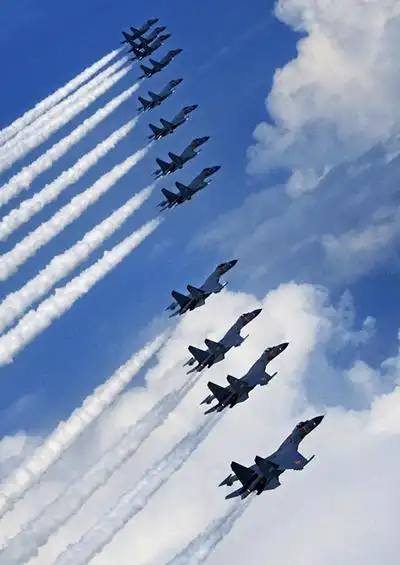 高清:中国空军第三代战机部队训练照