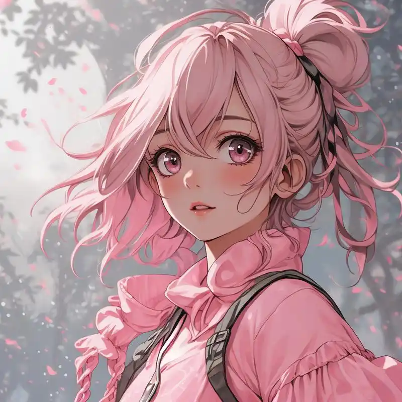 粉色系动漫头像,少女心爆棚91