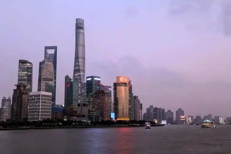 上海外滩的夜景(旅行)