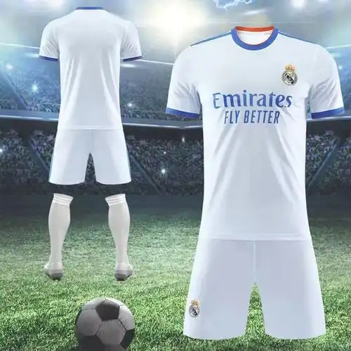 赛季皇马球衣7号c罗克罗斯本泽马莫德里奇足球套装定制团购 皇马客场