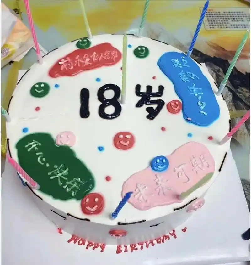 生日快乐,儿子,今天你满十八岁了,祝你,开心快乐,前程似锦, - 抖音