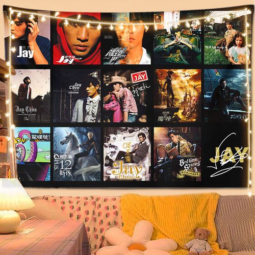 金锦阳周杰伦海报贴墙大张ins背景布明星周边出租房床头宿舍装饰墙布