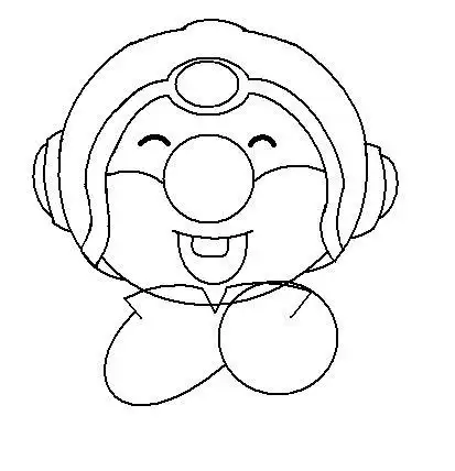 摩尔脸的简笔画