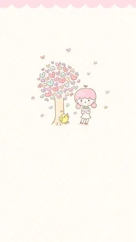 可爱 小清新 手绘 插画 软萌 森系 文艺 情侣 平铺 日韩 素材 壁纸