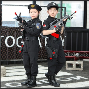 儿童警服万圣节特警衣服特种兵服装全套装备小警察服套装特警男童
