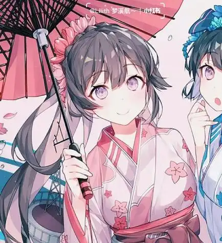 二次元仙气闺蜜头像头像动漫素材头像