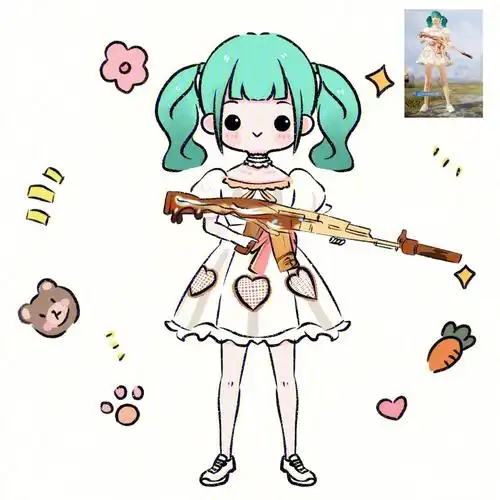 平精英吃鸡游戏人物卡通头像设计