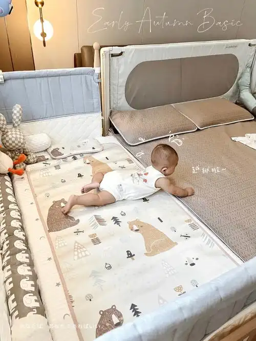 拼接床的快乐高颜值的宝宝床品清单08