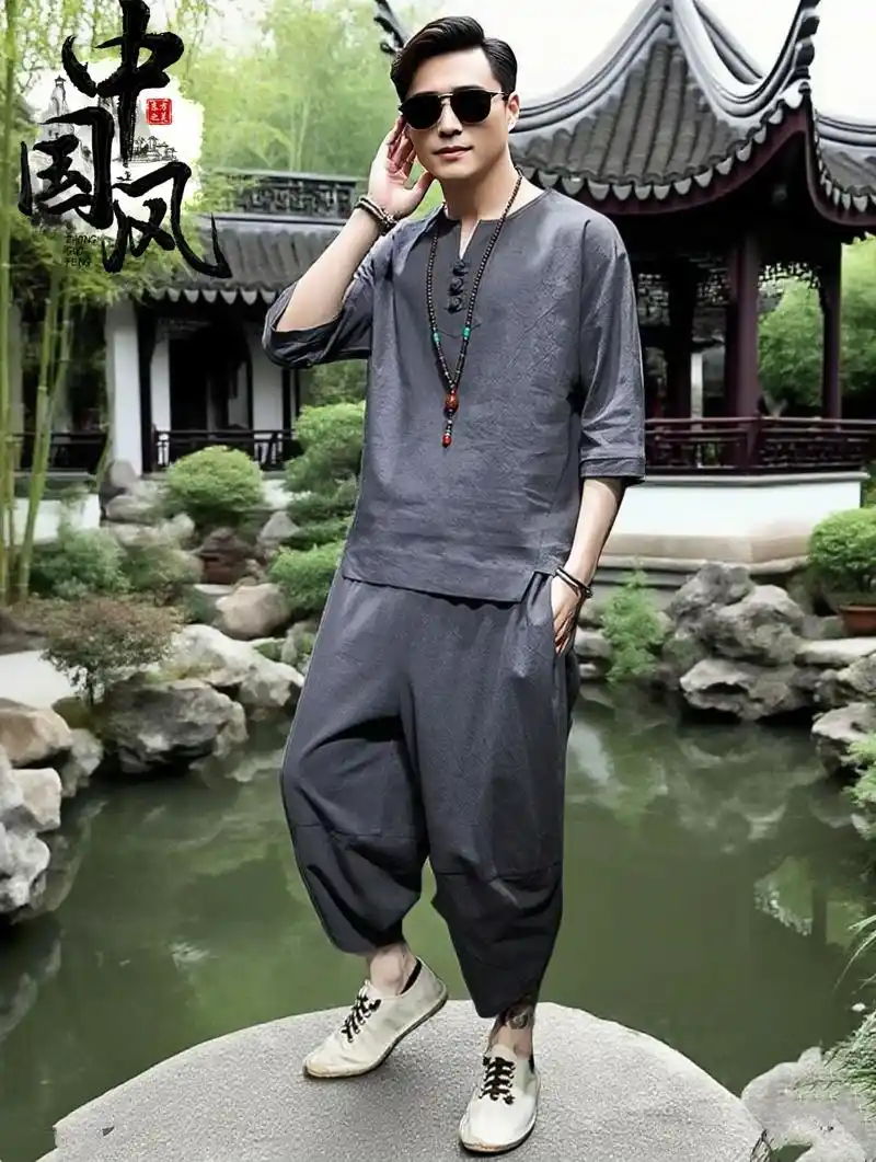 新中式棉麻短袖套装来啦!😎✨.宝子们!