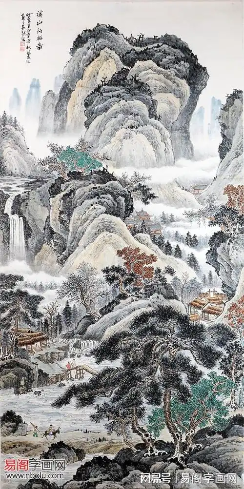 画家时发仁山水画精品欣赏|艺术展|中国画|优秀奖_网易订阅