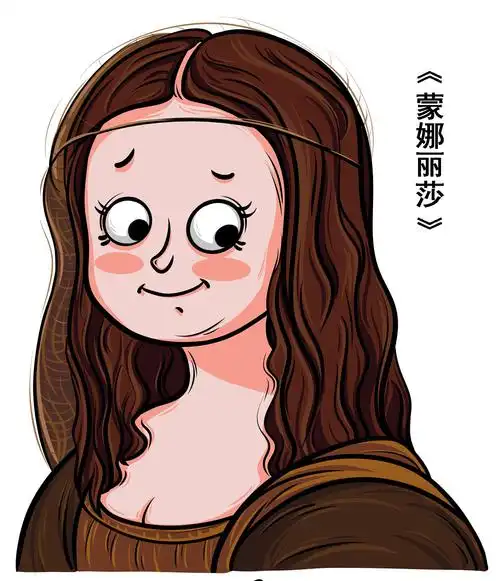 版绘之《世界名画》系列,卡通版头像集齐12张