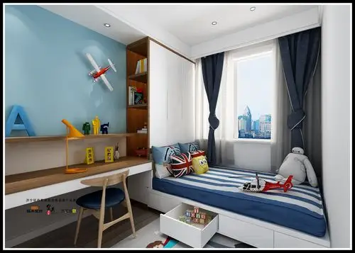 济宁御景花园1号楼121平米西户北欧风格装修效果图