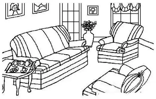 客厅简笔画 客厅简笔画儿童