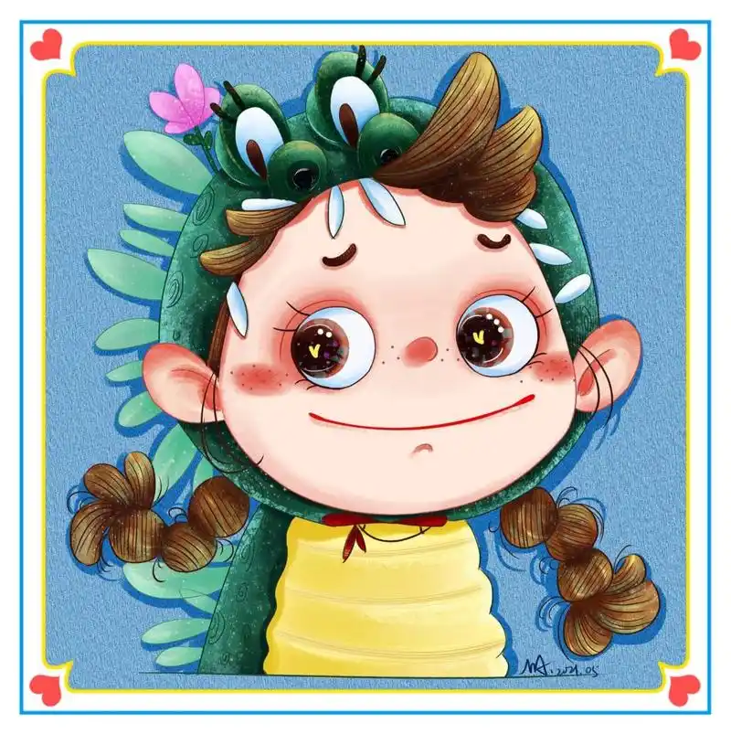 卡通人物头像插画分享(8) 卡通人物头像插画分享(8) 绘画工具:ps 手绘