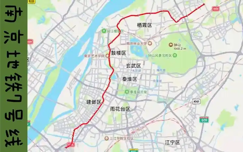 南京地铁7号线(仙新路-西善桥)行驶路线示意图_哔哩哔哩_bilibili