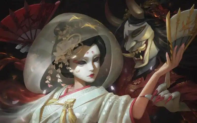 睿睿的第五人格红蝶花嫁和白无垢皮肤对比