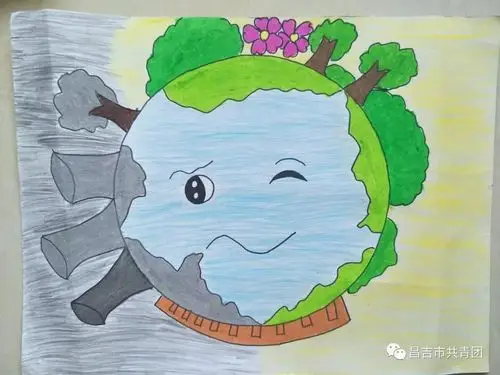 昌吉市少工委环保小卫士少儿绘画大赛作品展四