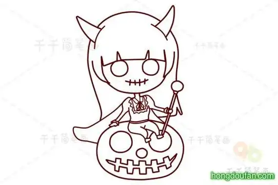 恶魔怎么画简笔画可爱